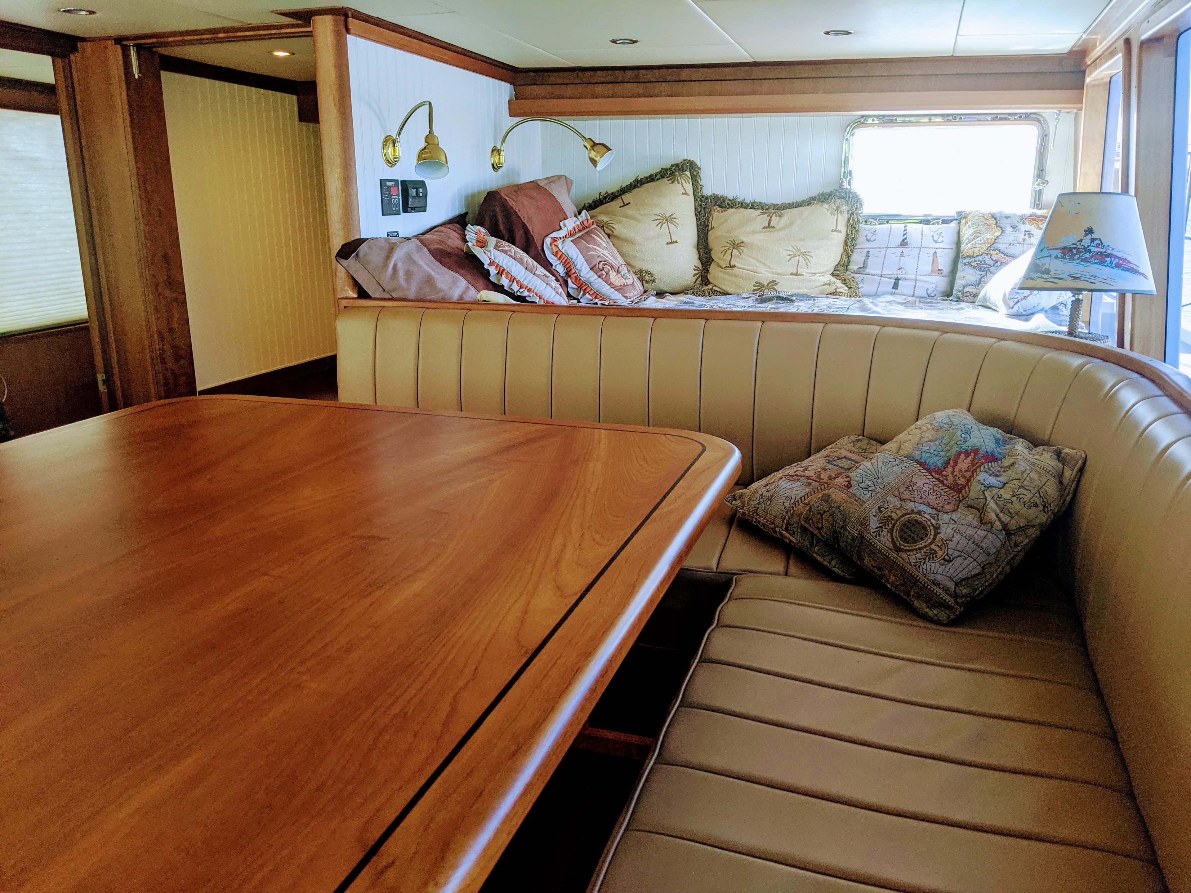 Pilothouse Settee and Watch Berth